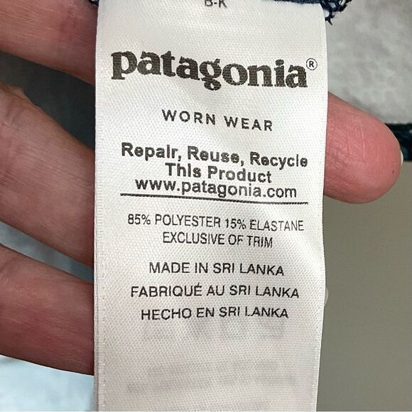 Patagonia Magnolia Spring Dress in Furnai Floral Neo Navy Sz S Sleeveless Knit - Picture 9 of 11